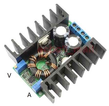 Mni step UP 10-32V to 11-35V 10A constant current CC + CV - Kliknutm na obrzek zavete