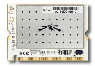 Karta miniPCI UBIQUTI UB5 -high power miniPCI karta AR5414 5GHz