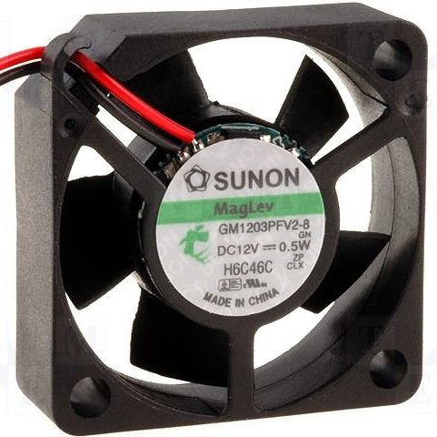 Ventilátor 30x30x10 - 12V - 2. vodič Ventilátor 30x30x10 - 12V - 2. vodič