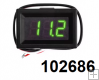 Voltmetr mini panelov� LED do 30V, 34,6x22,8