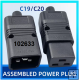 Konektor 230V / 16A IEC C20 samec male 70 st. C Konektor 230V / 16A IEC C20 samec male 70 st. C