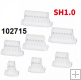 konektor JST SH rozte� 1.0mm dome�ek samice 1,2.3,4,5,6,7,8 pin