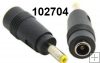 Redukce bez kabl�ku DC 5,5/2,1 samice na 4,0/1,7 samec