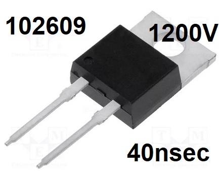 HUR10120-SIR dioda rychl 1200V 10A 40ns TO-220AC - Kliknutm na obrzek zavete